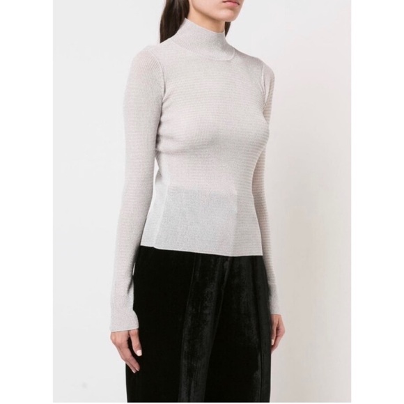 Sheer Metallic Long Sleeve Shirt - Picture 5 of 5